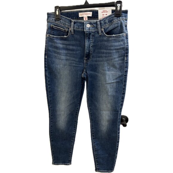 Lucky Brand Jeans Womens 10/30 Regular Blue Denim Bridgette High Rise Skinny NWT